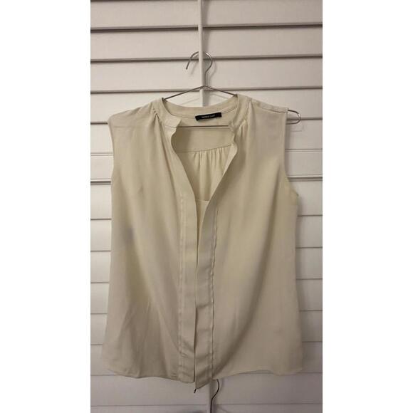 Derek Lam Tops - Derek Lam sleeveless cream silk blouse size 6